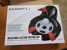 Maxfli 022275807528 Electric Adjustable Golf Putting Cup With Automatic Ball Return Open Box