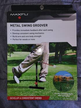 Mx358 Maxfli Metal Swing Groover Golf Trainer New In Box