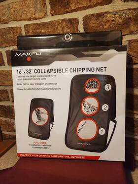 Mx362 Maxfli Collapsible Golf Chipping Net 16 Inch X 32 Dual Sided Brand New