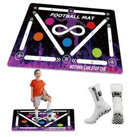 Metasport 762765325360 Soccer Training Mat Agility Football Footwork Large Black