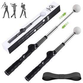 Mikosi 734257445108 Retractable Golf Swing Trainer Grip And Right-handed