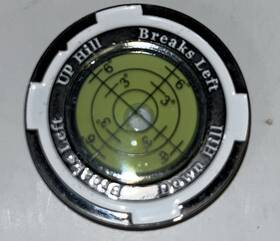 Mindtone 793129187522 Golf Green Reader Black Poker Chip Style Precision Analysis For Slope Mast