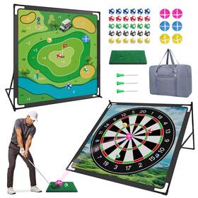 Mirthoza Lg9888-9b Golf Chipping Game With 6 Large 30 Small Sticky Balls Dual-sided Sti