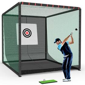 Miveda 797999024994 Golf Cage Net With Steel Frame 10x10x10 Ft Practice Nets Ne Miveda 797999024994 Golf Cage Net With Steel Frame 10x10x10 Ft Practice Nets Ne