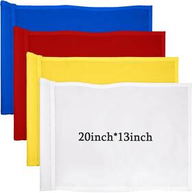 420d Mixweer 726084844391 4 Pcs Solid Golf Flag With Tube Inserted Putting Green Flags Nylon