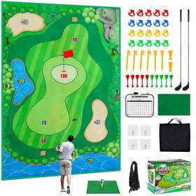 Moko P840401425930 Golf Chipping Mat Set - 47 Inch X70 Sticky Battle Game Play Double