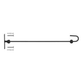 Wallflagpolex3 Monalife Wall Garden Flag Stand Metal Scroll Hanger For Outside With Stopper - E