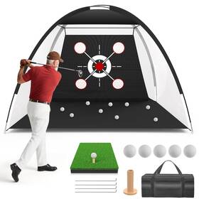 Moniko 955361355280 Golf Net 10x7ft Hitting With Multiple Targets All-in-1 Outdoor Indo Moniko 955361355280 Golf Net 10x7ft Hitting With Multiple Targets All-in-1 Outdoor Indo