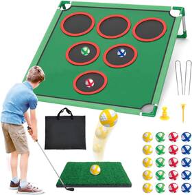 7888-38 Mostop Golf Chipping Game Set - Backyard Cornhole Includes Putting Mat 20
