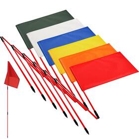 Gei-motionchic-0863 Motionchic 6 Set Golf Flag Stick For Putting Green Nylon Flags Pin 3 Section