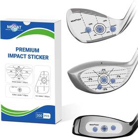 M304 Msoat Golf Impact Tape Labels Self-teaching Sweet Spot 300pcs 300 Pcs 3in1