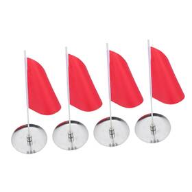 Itibkdu54kdm0710nzmo Muelodsic 4 Sets Mini Golf Flag Sticks Flags And Hole Cups For Golfing C