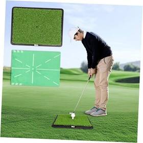 Mgs-505 Mulo 2-in-1 Golf Hitting Mat With Realistic Turf - Replaceable Practice For