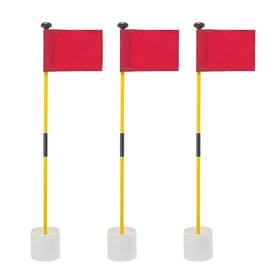 Murray Sporting Goods 767578952284 Golf Flagsticks Flags And Cups - Set Of 3 For Cou