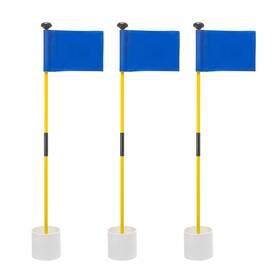 Murray Sporting Goods 767578952307 Golf Flagsticks Flags And Cups Set Of 3 Mini With Holes F Murray Sporting Goods 767578952307 Golf Flagsticks Flags And Cups Set Of 3 Mini With Holes F