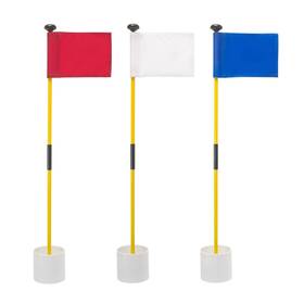 Murray Sporting Goods 767578952314 Golf Flagsticks Flags And Cups Set Of 3 Mini With Holes F