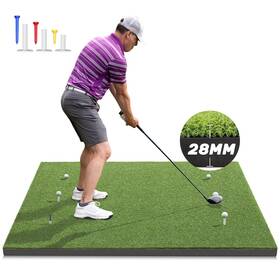 Zy1512 Muvpoh Golf Mat Premium 28mm 5x4 Pro Hitting For Outdoor And Indoor Pra