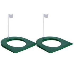 Muxsam 742186703008 Golf Putting Cup With Flag All-direction Putt Cups Indoor Little Tra Inch