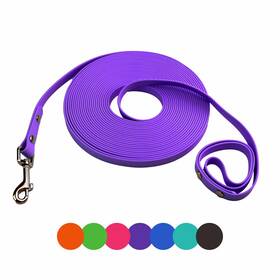 B0dhpjg3fv Myyaa Waterproof Long Dog Training Leash - Easy Clean Multi-length 6/10/15/30/50ft