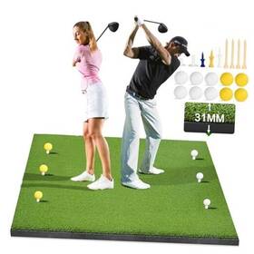 Nbmicso 744173503523 Thickening Golf Hitting Mat 5x4ft Premium Artificial 5ftx4ft Pro-15mm Thick