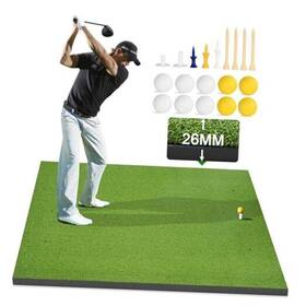 Nbmicso 744173503530 Thickening Golf Hitting Mat 5x4ft Premium Artificial 5ftx4ft Pro-10mm Thick