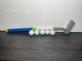 92064s78 Nerf Trick Shot Golf Set Play Anywhere Included Putter And Multiple Balls