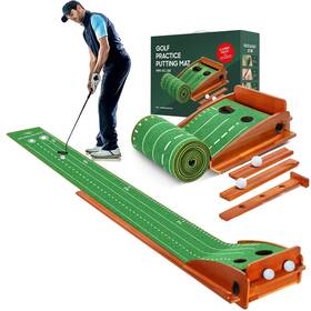 Noonchili 784323412633 Putting Green Indoor With Ball Return 2 Hole Training