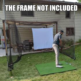 Ntud 022377589704 Golf Practice Net 10x10x10ft Hitting Aids For Backyard Driving Chipping