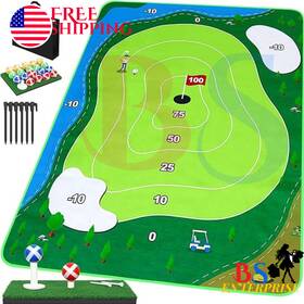 Odgg 717326535252 6x5ft Golf Chipping Game Mat Battle Royale Set With Hitting
