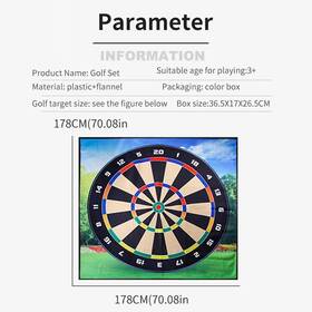 Onestop-stores 445001380363 Golf Game Mat Indoor Outdoor Games For Adults Kids Play Equipment Stick