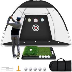 Onestop-stores 705353853708 Golf Net 10x7ft Practice With Heavy Base Dual-turf Mat All-in-on Onestop-stores 705353853708 Golf Net 10x7ft Practice With Heavy Base Dual-turf Mat All-in-on