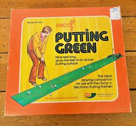 Jr-104 Oscar Jr. Vintage 1970s 9 Putting Green Groovy Mod Style Original Box Display