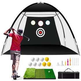 Oyn 791126104153 Golf Net 10x7ft Durable Practice For Backyard Driving And Garage - Al