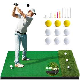Oyn 791126104160 Golf Hitting Mat 5x4ft Artificial Dual- Turf Practice For Outdoor &
