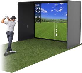 P&p Imports Llc 810151122502 Gosports Golf Simulator Enclosure Nets - Choose 10 X 8 Ft 12 9 Or 14