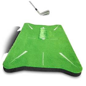 P&p Imports Llc 815898026632 Swing Spot Golf Impact Training Mat Shows Club Path At To Indoor