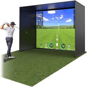P&p Imports Llc Golf-simbay-12x9-01 Golf Simulator Enclosure Nets - Choose 10 X 8 Ft 12 9 Or 14