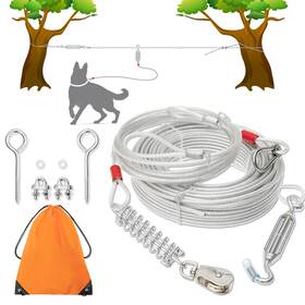 B09vbc7m6c Pawnisaw Dog Tie Out Cable - 100 Ft Long With 10 Run For Yard Training