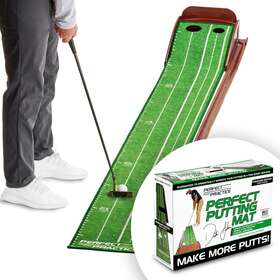Perfect Practice 692757673974 Putting Green - Indoor Golf Mat With 1/2 Hole Training