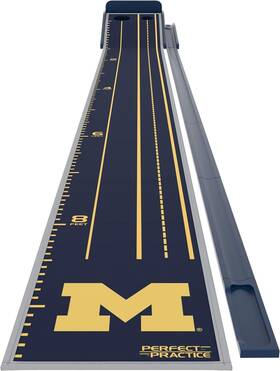 Perfect Practice 850018615396 Collegiate Edition Indoor Putting Mat 9ft 6 Inch X 15 - Blue