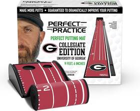Hu-xi-178 Perfect Practice Georgia Bulldogs Putting Mat With 2 Holes 2.9 Meters - Red