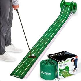 P-61563-1 Perfect Practice Roll-a-putt 8ft Portable Putting Mat With Ball Return - Green P-61563-1 Perfect Practice Roll-a-putt 8ft Portable Putting Mat With Ball Return - Green