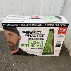 Perfect Practice Ppm01s Standard Edition 9ft 6in Putting Mat Green Ball Return