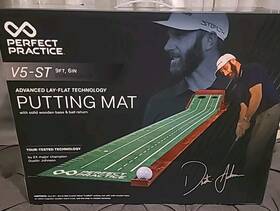 V5-st Perfect Practice V5 - St. 9ft 6 Inch Putting Mat- Indoor Golf Green. New