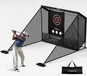 Persimar 313032296267 10x7ft Golf Hitting Net Heavy Steel Frame 2 Side Nets Pro Grade