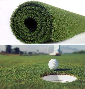 Petgrow 649812731162 Pro Putting Green Golf Artificial Grass Turf 7ftx10ft Indoor Outdoor Tr