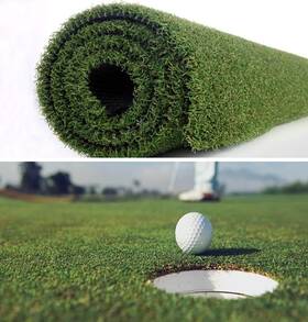Petgrow 752941461173 Putting Green Golf Artificial Grass Turf 3ftx10ft - Indoor Outdoor Tra Inch