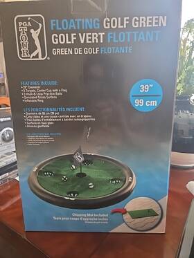 Pga Pvasb0l4 Tour 39 Inch Floating Golf Chipping Green 5 Targets 3 Balls And Mat Included New