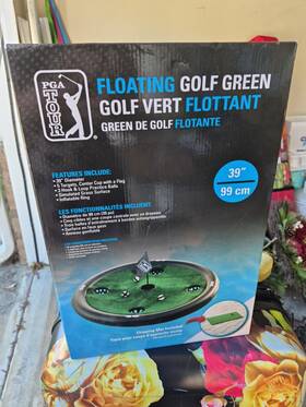 Sg020y24011 Pga Floating Golf Green With Chipping Mat. New Inbox