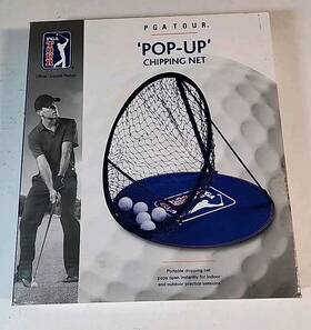 Pga Tour 021276956754 Pop-up Portable Golf Chipping Net Indoor And Outdoor New